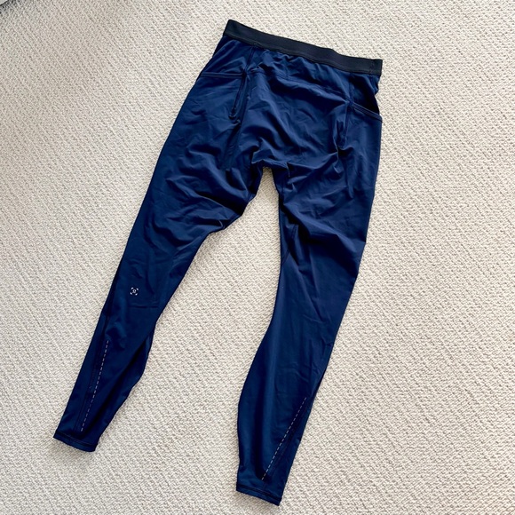 Men’s Large Navy Blue Lululemon Fast and Free Tight 28" - Picture 3 of 9